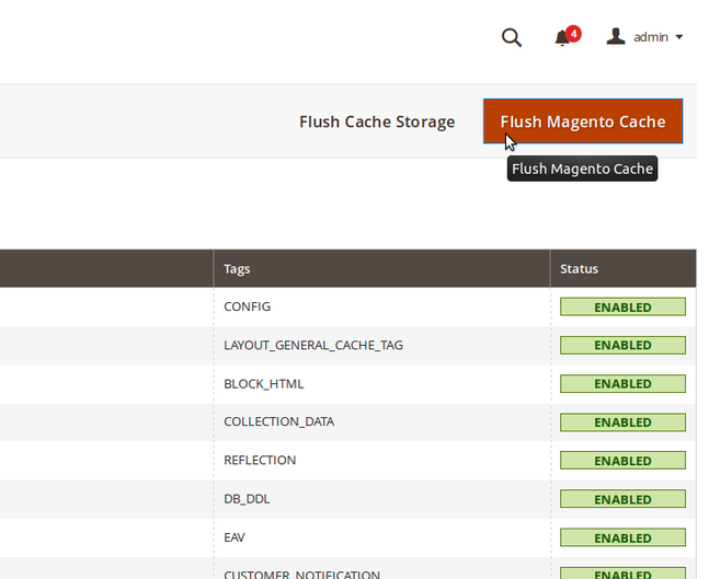 magento 2 set private cache